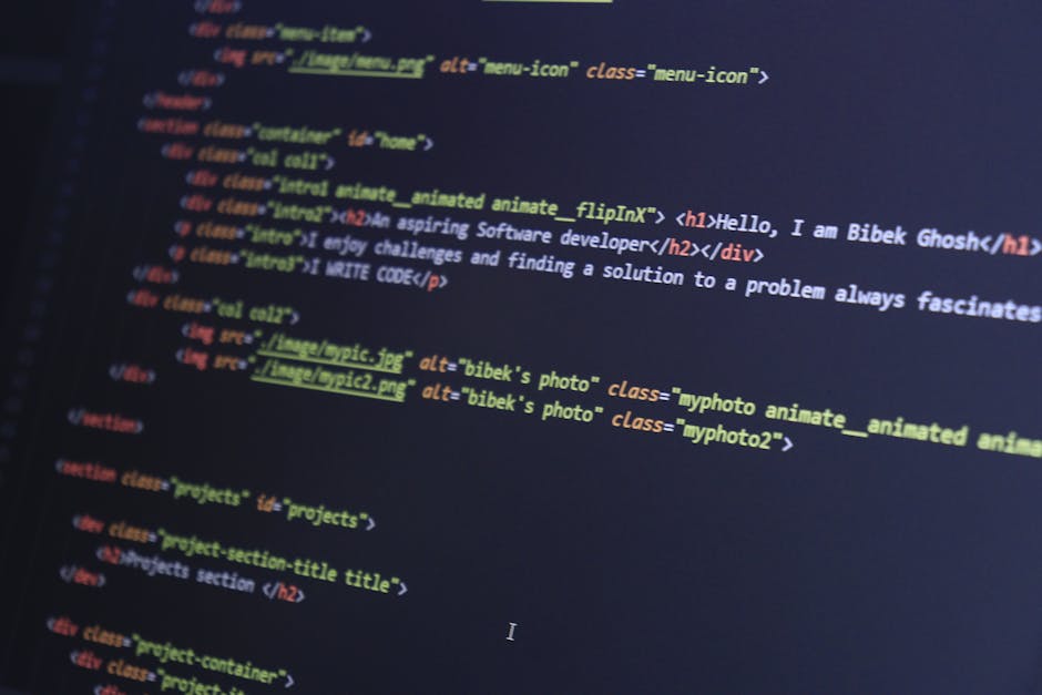 A close-up view of a laptop computer displaying lines of code on its screen, with a ceramic coffee mug positioned to the right. The mug features text that reads 'This coffee is making me awesome,' and